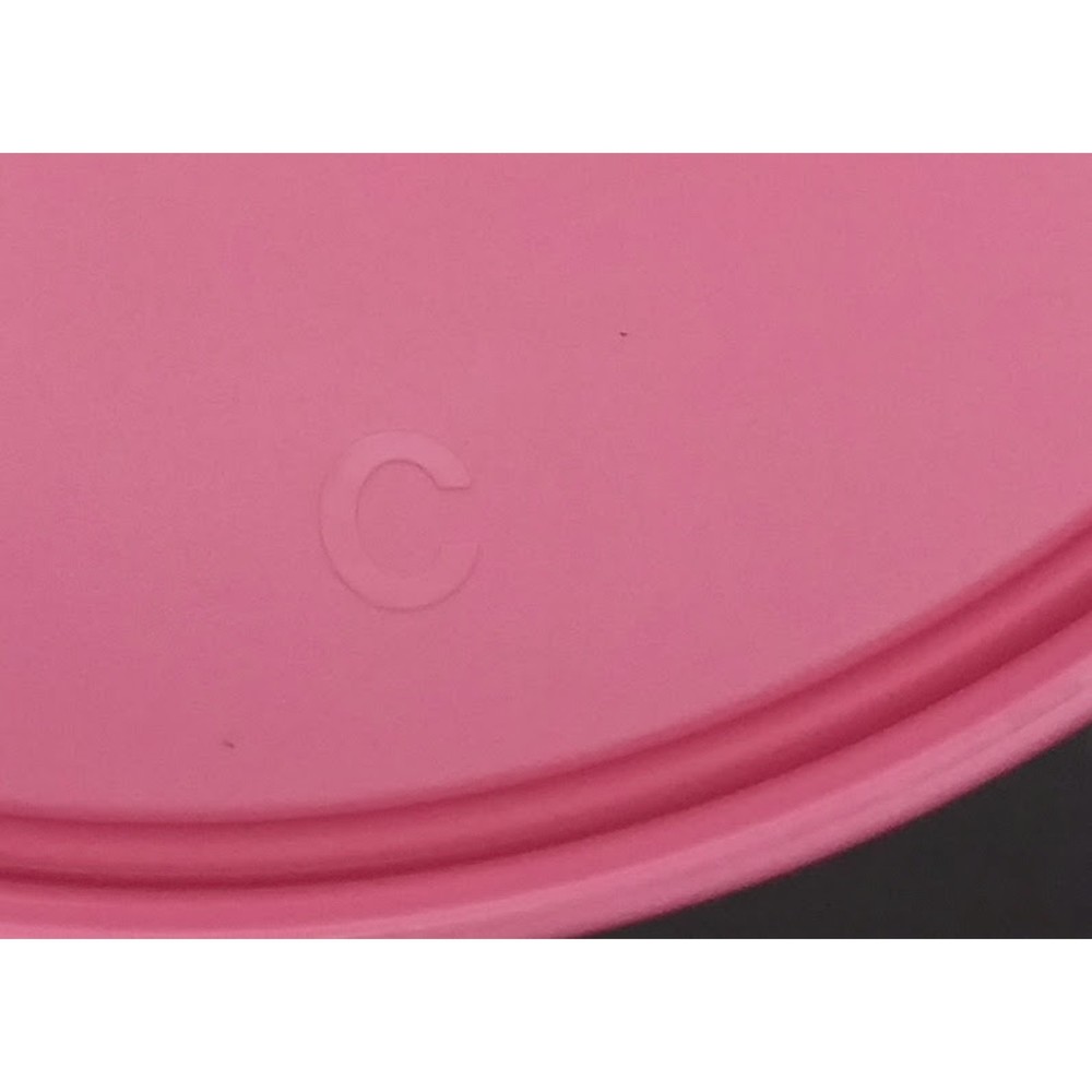 Tupperware Butterfly C Tab Replacement Lid Pink Vintage 6" Round 2541D-2 - Picture 5 of 6
